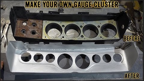 Building an Aluminum gauge cluster 4 the DEMO RANCH CUDA. | NVU gauges.