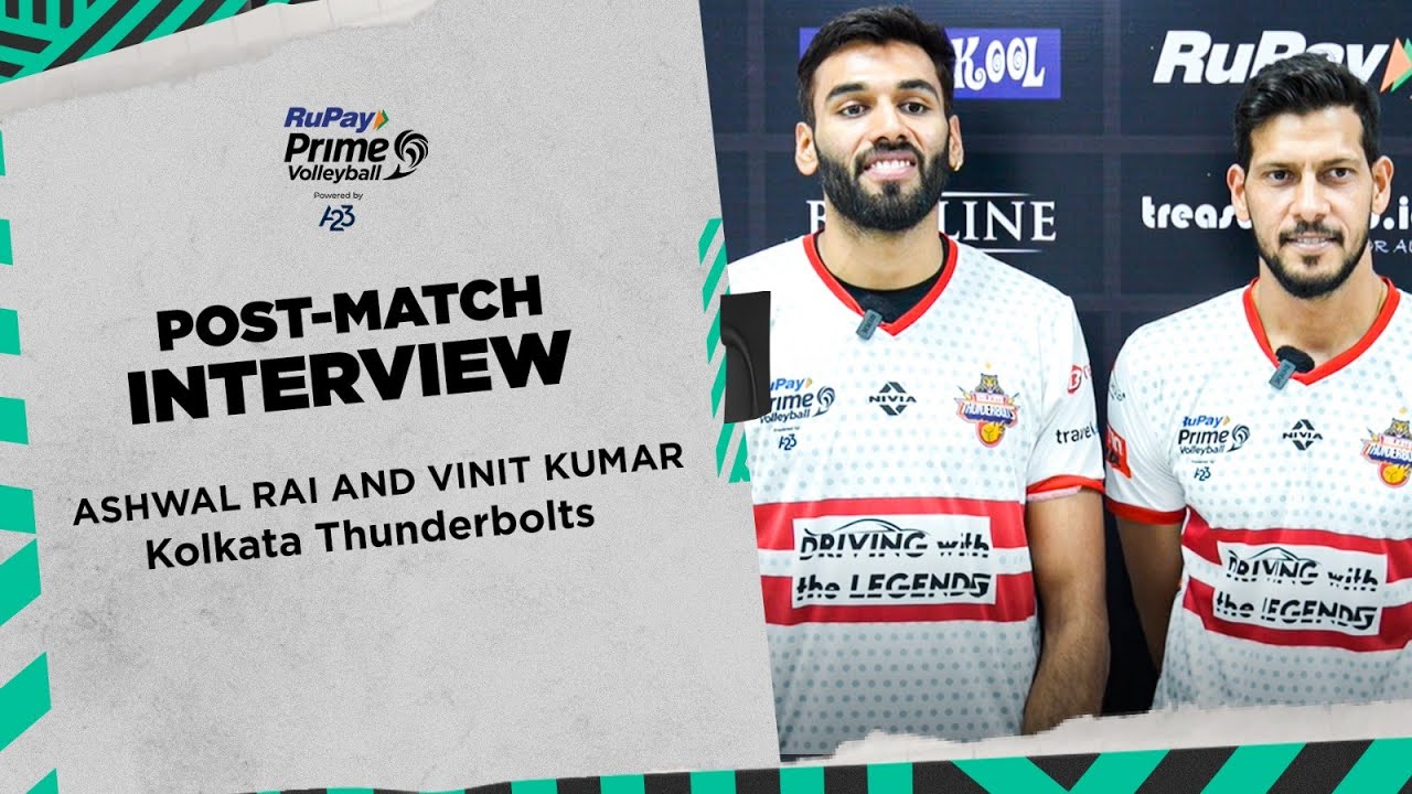 Ashwal Rai Post-Match Interview with Ashwal Rai and Vinit Kumar | RuPay PVL ...