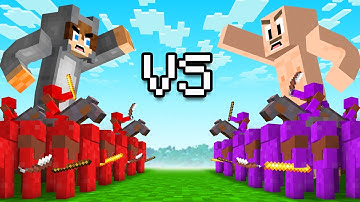 Building CLAY SOLDIERS ARMY to Fight My Friends in Minecraft!