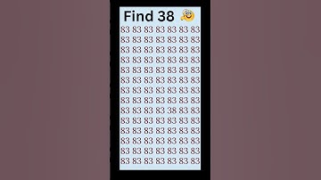 can you find 38 in 5 seconds? #wordpuzzlegame #game #mathematics #mindbendingquiz #puzzle