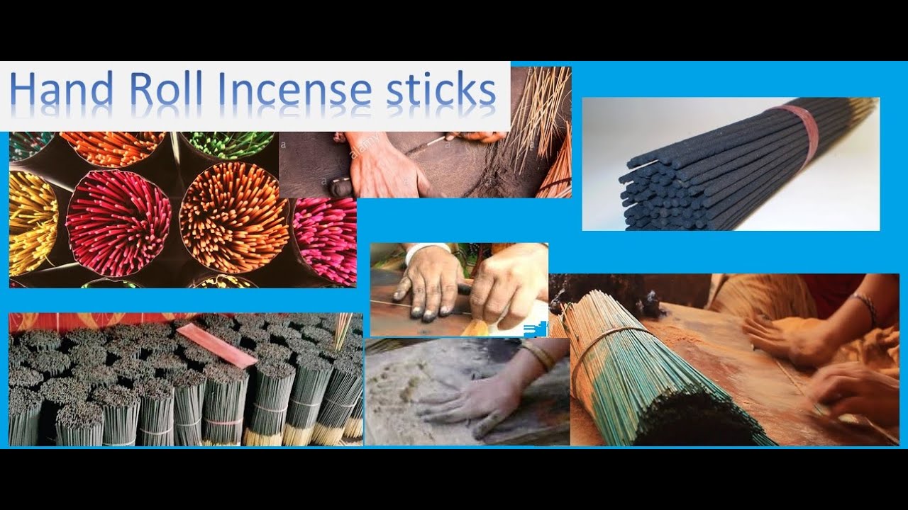 Incense stick making by hand step by step YouTube