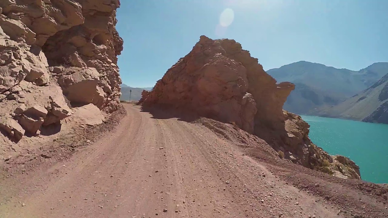 YI Action Camera, Embalse El Yeso, Cajón del Maipo, Región Metropolitana, Chile