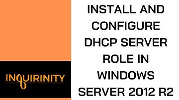 Install and Configure DHCP server role in Windows Server 2012 R2