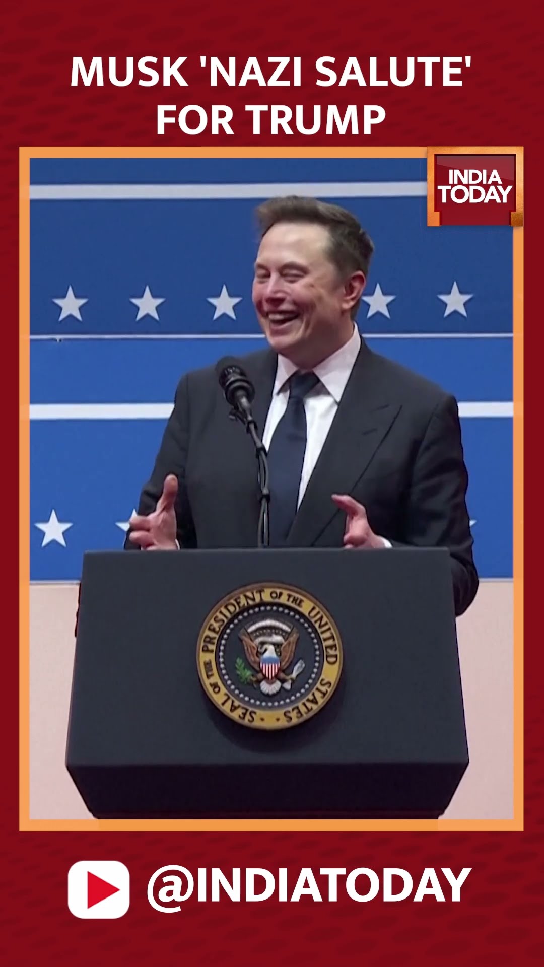 WATCH: Elon Musk's Back-To-Back 'Nazi Salutes' At Trump #elonmusk  #trumpinauguration