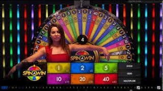 Playtech Spin A Win,,,,FIRST time on SPIN A WIN live casino