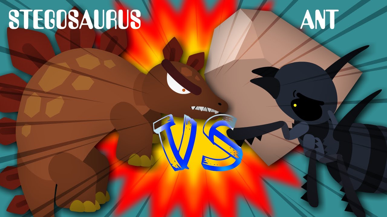 Stegosaurus VS Ant | 스테고사우루스 VS 개미 [Monster Dino Insect Battle] [거대 공룡 ...