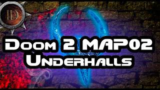 Doom 2 MAP02 - Underhalls map for Quake 1 Walkthrough [No commentary] - GamePlay