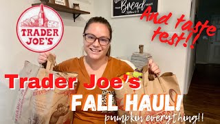 FALL TRADER JOES HAUL and TASTE TEST!  Brand new fall items!!