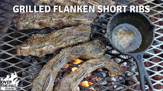 Grilled Flanken Short Ribs Over The Fire Cooking