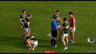 DAVID CLIFFORD GETS A BOX IN THE JAW - KERRY V CORK - 2024 MUNSTER FOOTBALL CHAMPIONSHIP