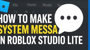 How to make System messages in studio lite roblox!