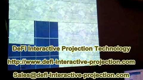 DEFI Interactive floor projection system with 62 effects from $200 to $650