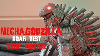 MECHAGODZILLA roar test (Stop motion)