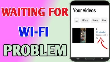 YouTube Video Upload Waiting For Wi-Fi Problem // YouTube Video Not Uploading Problem Wi-Fi