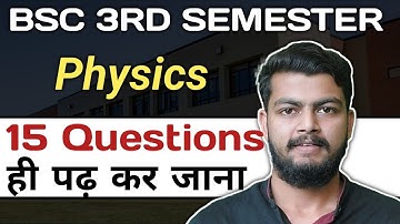 Physics bsc 3rd Semester. Most Important Questions. Electromagnetic Theory and Modern Optics.