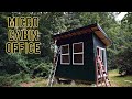 Painting the Cabin Office DARK - Micro Cabin Office Build Ep.11