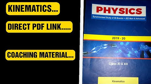 #fiitjeemodulespdf--KINEMATICS--FIITJEE COACHING MATERIAL,#howisfiitjee