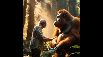 cerita inspiratif  "kakek hidup bersama orang utan" #youtubeshorts #animation #ceritainspiratif