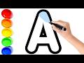 A to Z, Kids rhymes, collection for writing along dotted lines for toddler,Aphabet,ABC song,ABCD,828