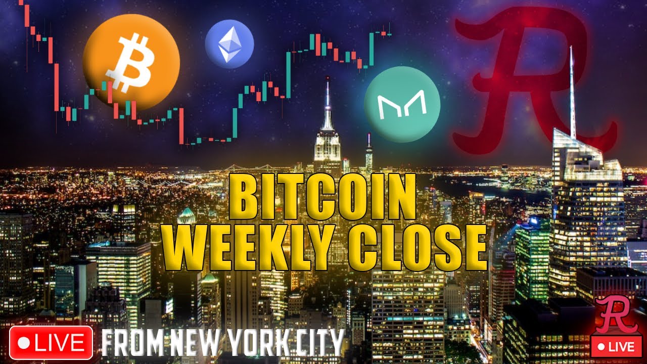 Bitcoin LIVE BTC WEEKLY CANDLE CLOSE, LIVE FROM NEW YORK! YouTube