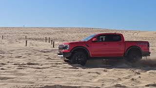 Ford Ranger Raptor Sound Driving Up Sand Dune screenshot 3