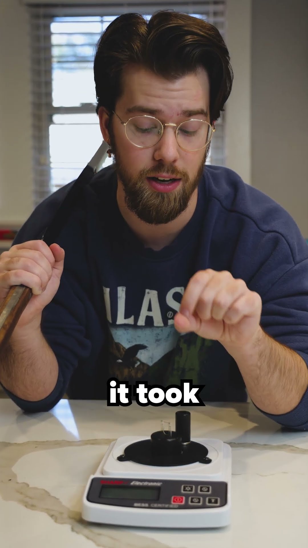 Scientifically testing the sharpness of a sword