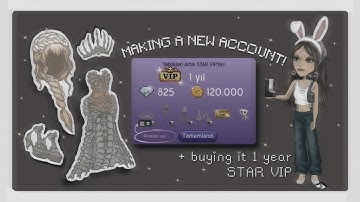 1 YEAR STAR VIP on TR Server! ✧ Noob To VIP Transformation // lune de noir