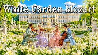 Mozart Style | Mozart in a White Garden Pavilion 🤍 | Relaxing Classical Music for Morning Routine