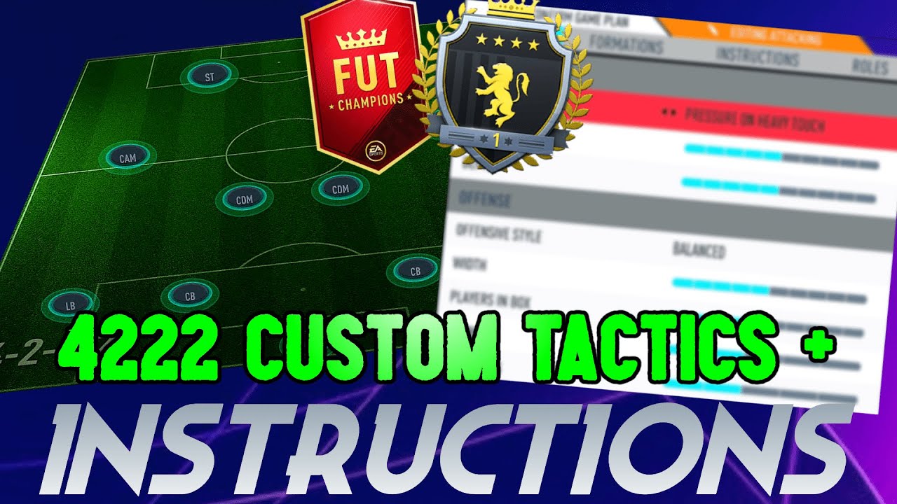 UPDATED META 4222 CUSTOM TACTICS + INSTRUCTIONS! BEST FORMATION - FIFA 20 ULTIMATE TEAM