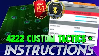 UPDATED META 4222 CUSTOM TACTICS + INSTRUCTIONS! BEST FORMATION - FIFA 20 ULTIMATE TEAM