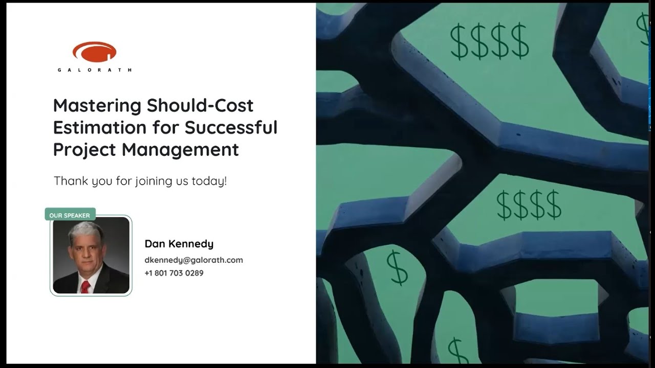 Society of Cost Engineers Sponsor Series Galorath Edition