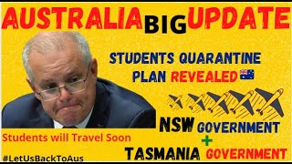 Australia Students Travel✈ Update || Students Quarantine Plan Revealed || NSW Govermnent ||