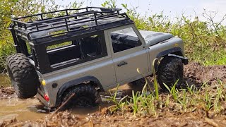 1/12 Off-road RC | Land Rover Defender D90 | RC Car MN99s | Off-road Trail Wealth