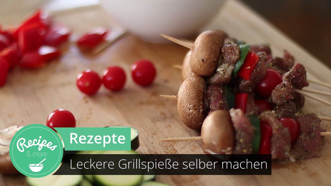 Rezept | Leckere Grillspieße selber machen - YouTube