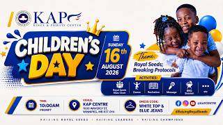 Children Service | August 16th 2026 | RCCG Kings & Priests Centre