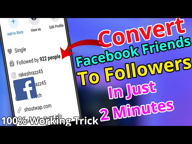 How To Convert Friend Requests To Followers In Facebook 2022 | Change Facebook Friends To Followers class=