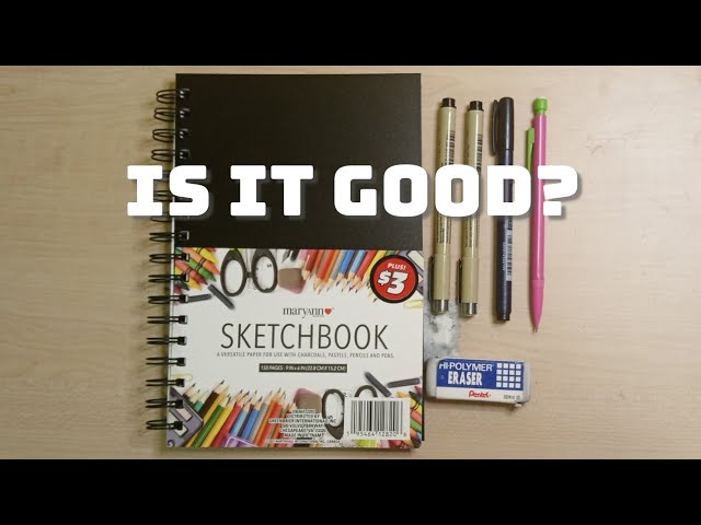 Reviewing A Dollar Tree Sketchbook?! (Is It Good?) 