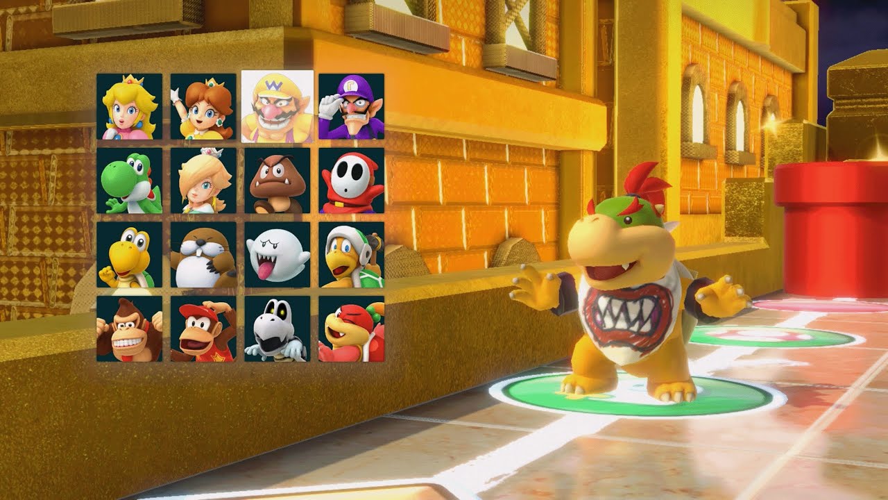 Super Mario Party - Bowser Jr. vs Mario vs Luigi vs Bowser - Kamek's Tantalizing Tower