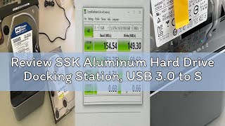 Review SSK Aluminum Hard Drive Docking Station, USB 3.0 to SATA Dual Bay External HDD Dock Caddy Rea