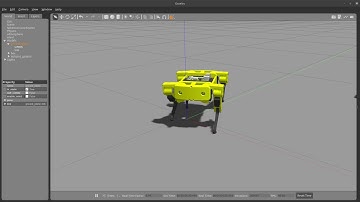 Quadruped robot simulation in Gazebo - Trot Gait Controller