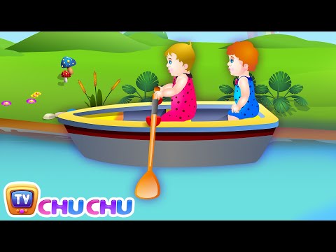 Row Row Row Your Boat Nursery Rhyme with Lyrics - Lullaby Songs for Babies by ChuChuTV