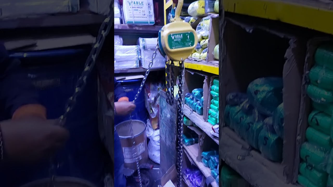 Tecle manual de 1 ton Marca : ABLE-USA  , cambio de cadena     www.cadenasizaje.pe