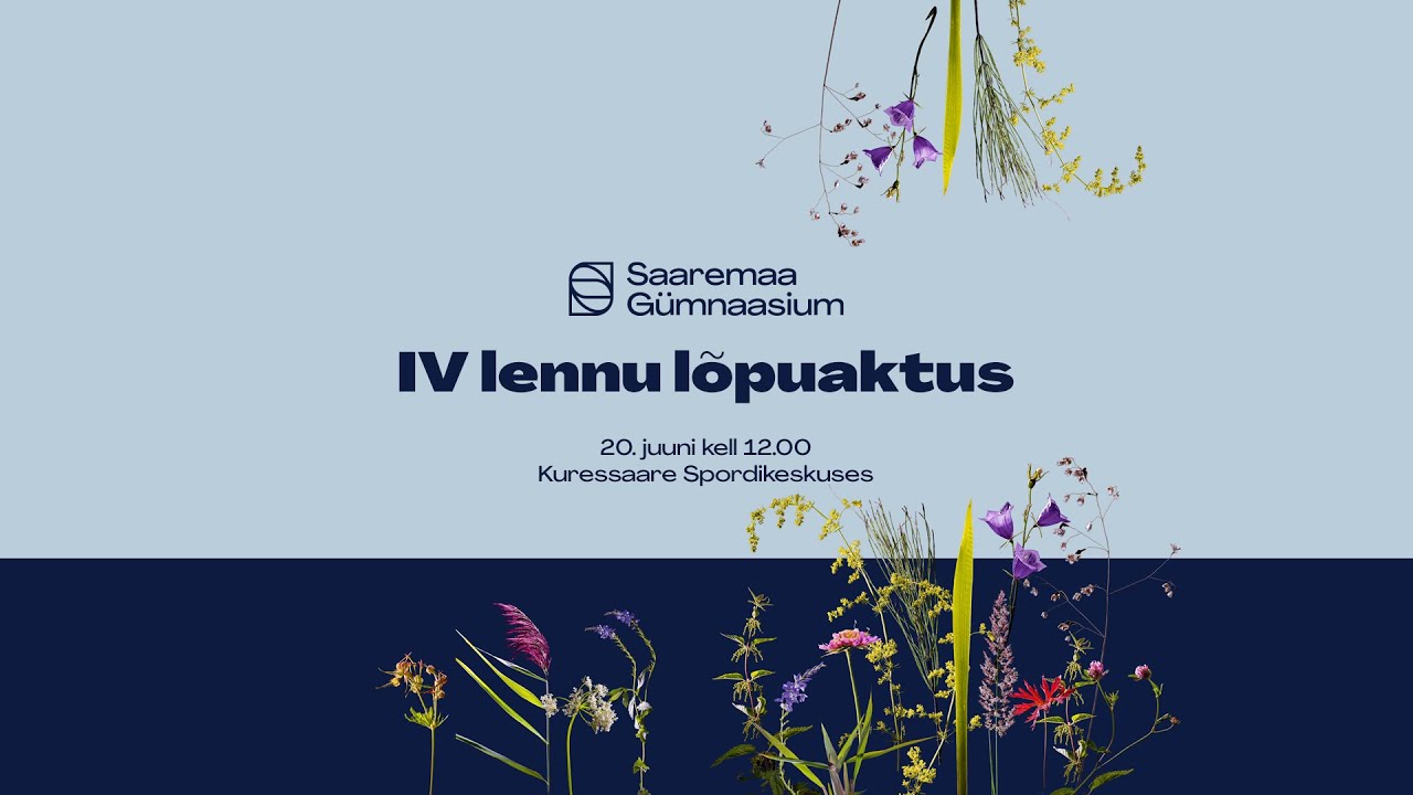 Saaremaa Gümnaasiumi IV lennu lõpuaktus 20.06.2025