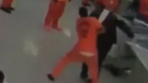 Inmate Strangles Deputy, Inmates Help CAUGHT ON TAPE | ABC News