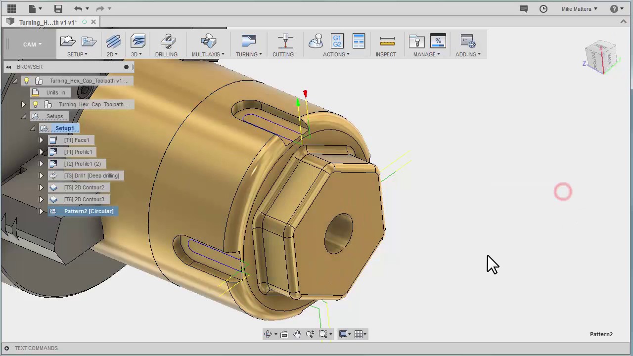Fusion CAM Live Turning Series 07 Slot Mill w/ Pattern YouTube