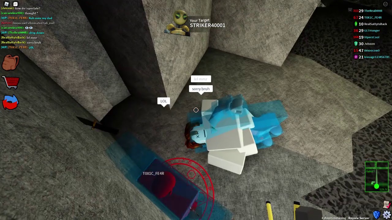 inappropriate position of an exploiter