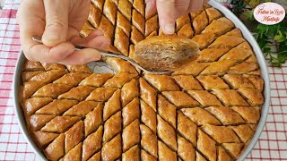 ?BU BAKLAVA BAYRAMA KAPIŞ KAPIŞ GİDER?ÇITIR ÇITIR EL AÇMASI CEVİZLİ EV BAKLAVASI PÜF NOKTALARIYLA?