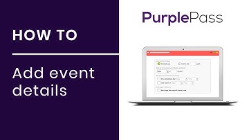 Purplepass How-To: The Details section (Creating a new event)