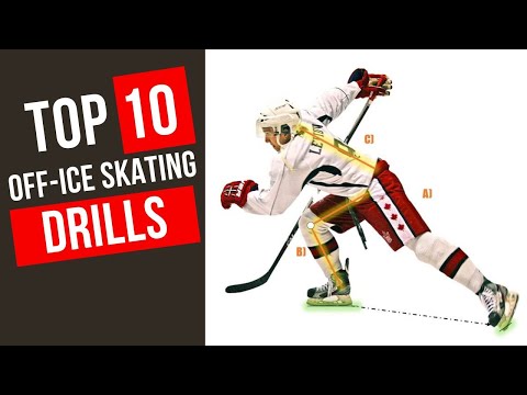 Top 10 - Best Skating Drills For Hockey Players | OFF-ICE Hockey Practice | Stride Extension Dryland