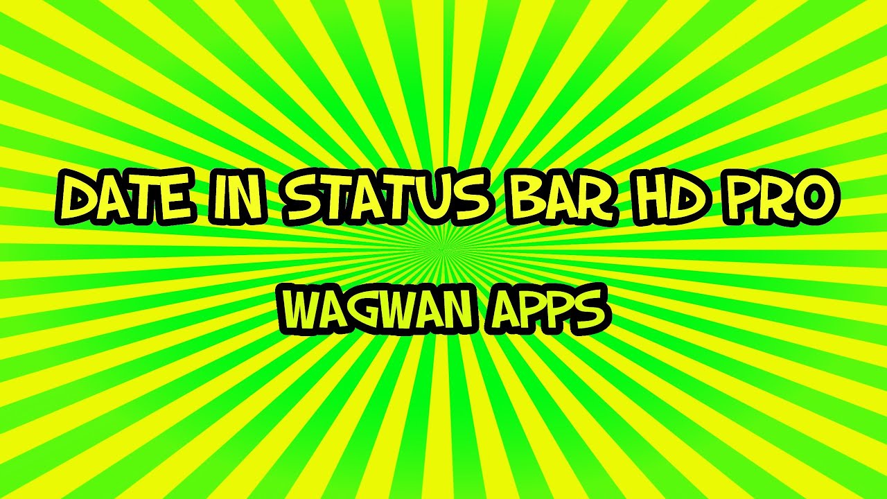 Date In Status Bar HD Pro